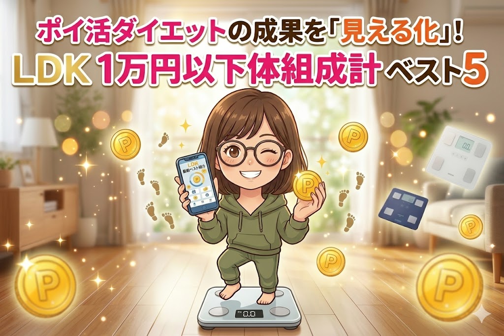ポイ活ダイエットの成果を「見える化」！LDK1万円以下体組成計ベスト5